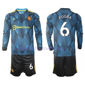 Maillot de Foot Manchester United Paul Pogba 6 Troisième 2021-22 Manches Longues - Enfant